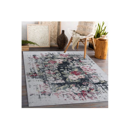 Bordovo-modrý koberec...