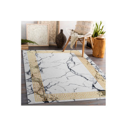 Bílo-zlatý koberec pratelný...