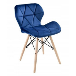 Stolička v modré barvě s...