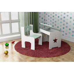 Dětská stolička se stolem v...