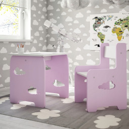 Dětský psací stůl v růžové...