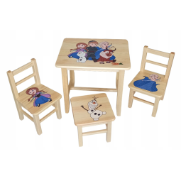 Dřevěný dětský stoleček se...