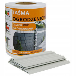 PVC páska na plot v bílé...