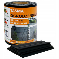 Krycí pásky na plot černé...