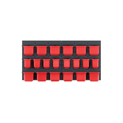 Závěsný panel s 20 zásobníky