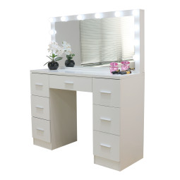 Bílý toaletní stolek s...