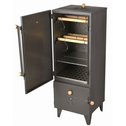 Dvojkomorová kovová udírna