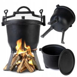 Litinový kotel na ohniště,...