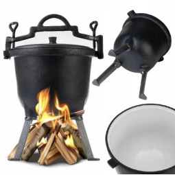 Smaltovaný kotel na ohniště...