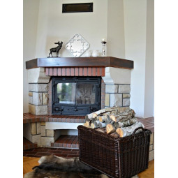 Koš na dřevo k ohništi v...