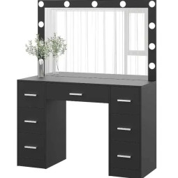 Černý toaletní stůl s...