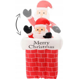 Nafukovací osvětlený Santa...