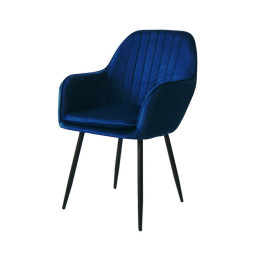 Sametové židle v modré...