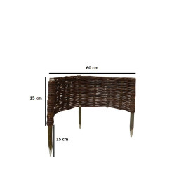 Zaoblený ratanový plot 15/60cm