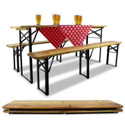 Pivní set skládací třídílný