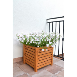 Světlě hnědý velký květináč...