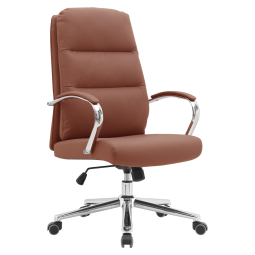 Hnědá kancelářská židle s...