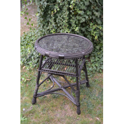 Okrúhlý ratanový stolek se...