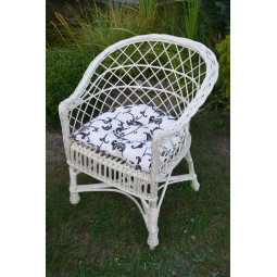 Bílé zahradní křeslo s...