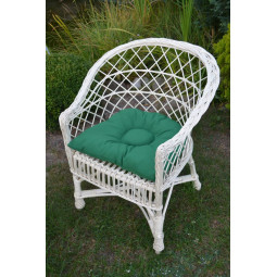 Zahradní bílé křeslo se...