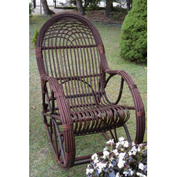 Proutěné houpací křeslo v...