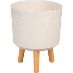 Bílý stylový květináč,...