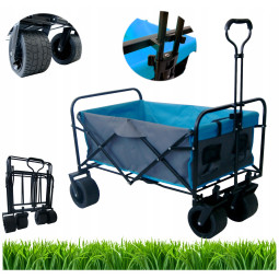 Sivomodrý transportní vozík...