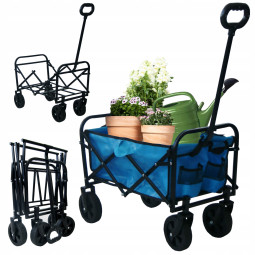 Vozík na zahradu v modré...