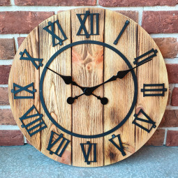 Dřevěné hodiny Řím -...