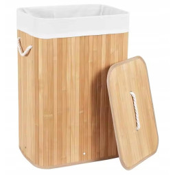 Bambusový koš na prádlo s...