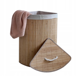 Rohový 60l koš na prádlo s...