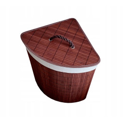 Bambusový koš v hnědé...