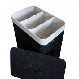 Velký černý 150l bambusový...