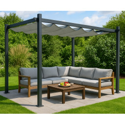 Zahradní kovová pergola na...