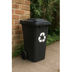 Smetné koše 120 L v černé...