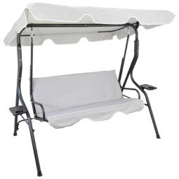 Zahradní houpačka v šedé...