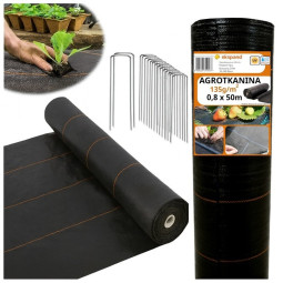 Černá silná agrotextilie...