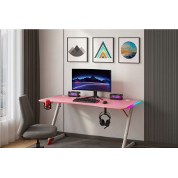 Stylový herní stůl v růžové...