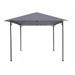 Zahradní altán v šedé barvě...