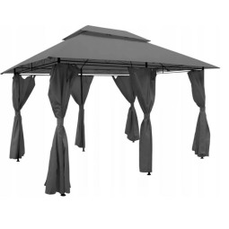 Zahradní altán v šedé barvě...