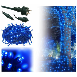 Modré vánoční LED světýlka...