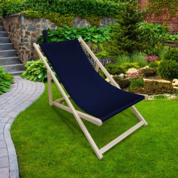 Plážové lehátko modré