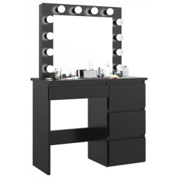 Stylový černý toaletní...