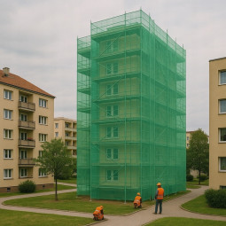 Ochranná síť na stavbu v...