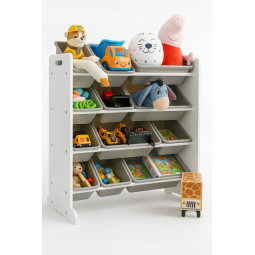 Organizér na hračky v šedé...