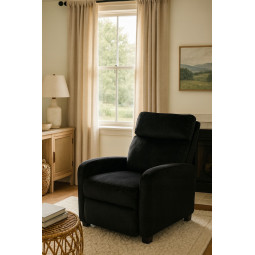 Černé sametové rozkládací...