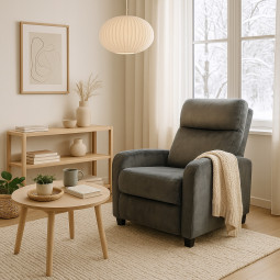 Rozkládací křeslo v šedé...