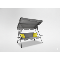 Šedá zahradní houpačka se...