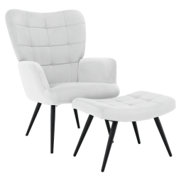 Křeslo s podnožkou HABEN,...