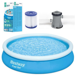 Zahradní bazén v modré...